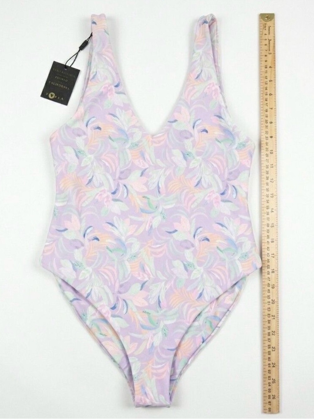 Skatie Lavender Pastel Floral One-Piece Swimsuit
